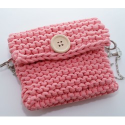 Sac rose crochet Sac rose crochet